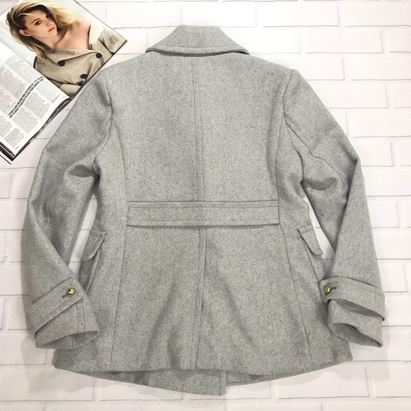 Harve Benard Wool pea coat jacket double breasted - Picture 8 of 8